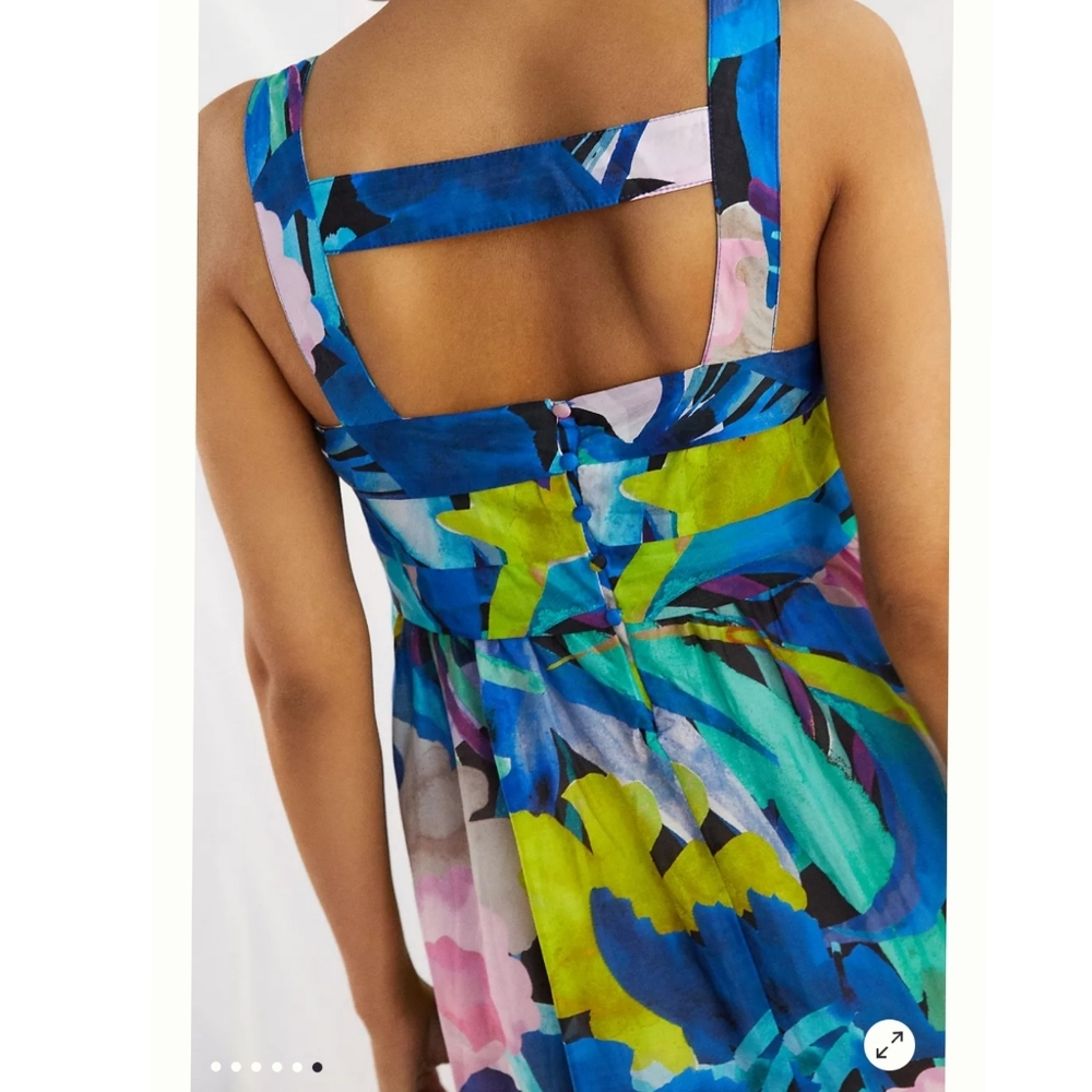 Anthropologie Sunny Midi Dress Size L - Picture 8 of 13